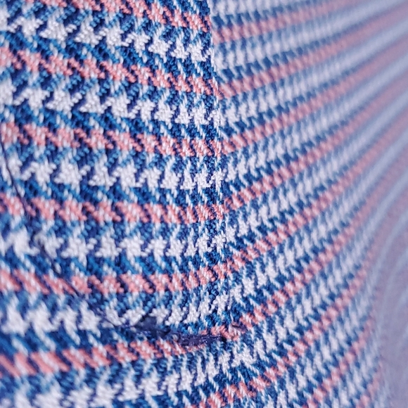 Pendleton Plaid Houndstooth Blue Wool Pants - Picture 2 of 16